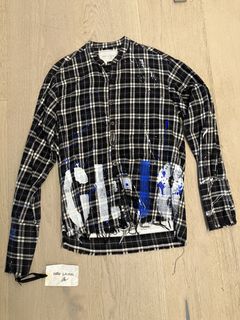 Kith x greg lauren plaid outlet military trench artist coat