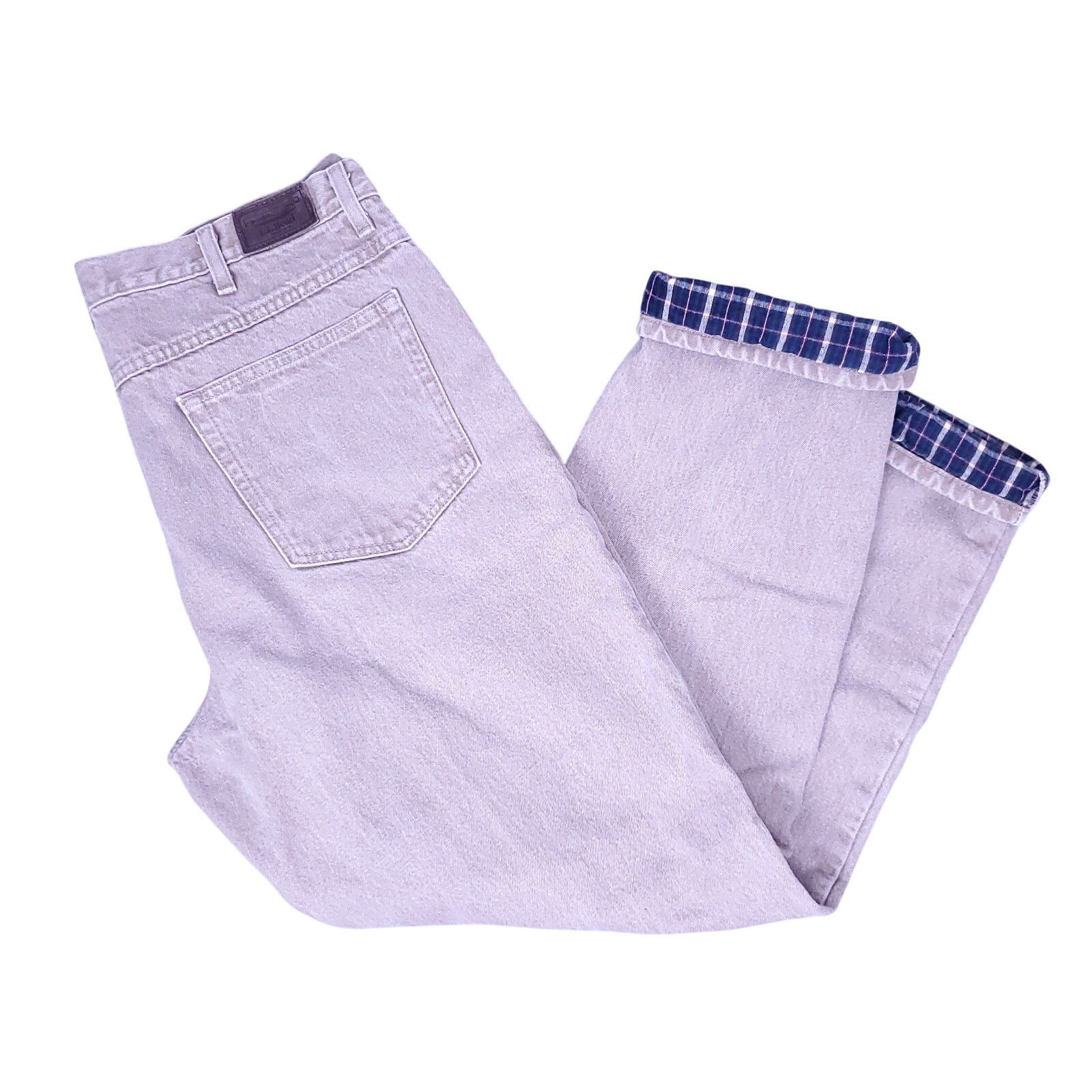 L.L. Bean L.L. Bean Double L Lined Jeans Grey Khaki 38 x 32 Size US 38 / EU 54 - 1 Thumbnail