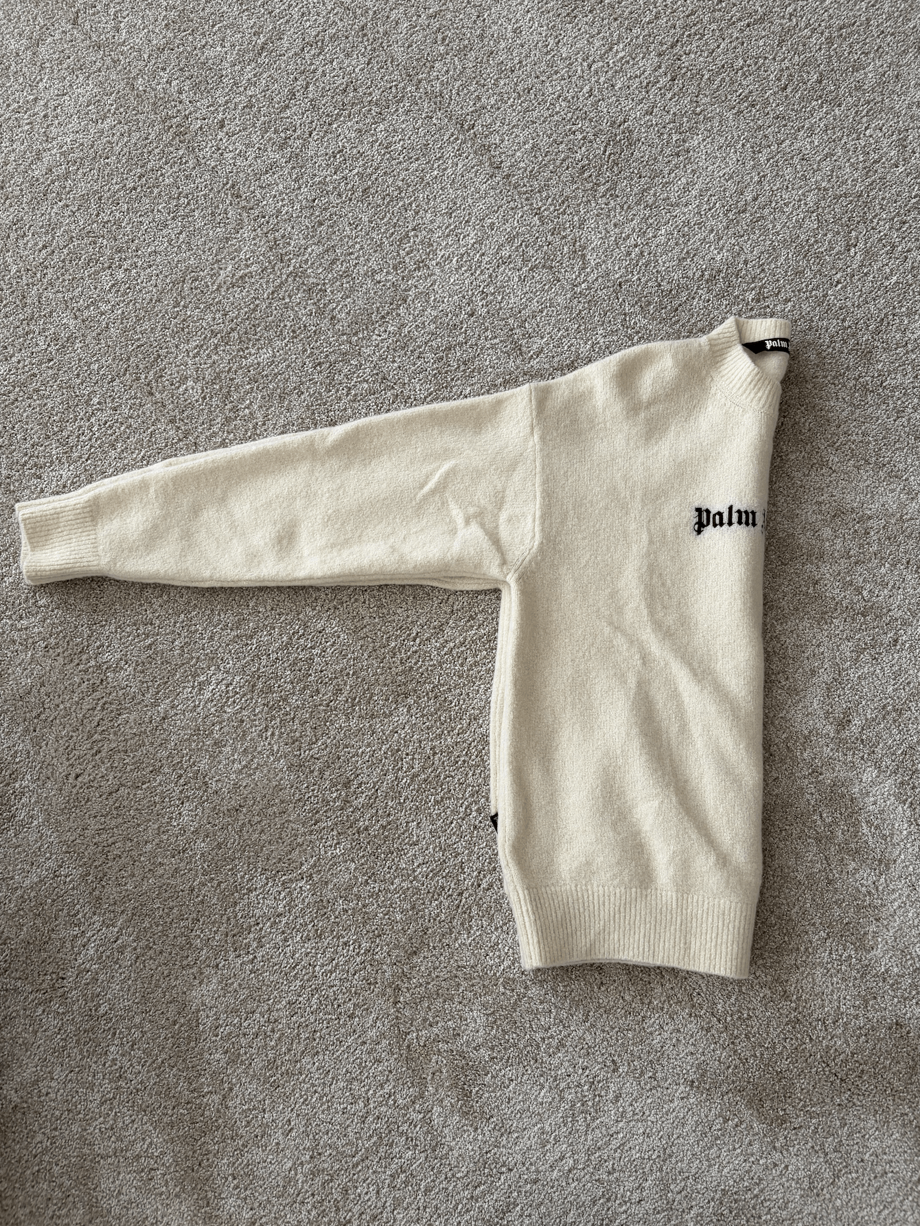 Palm Angels Palm Angels Beige/Cream Knitwear Sweater Size US S / EU 44-46 / 1 - 5 Thumbnail