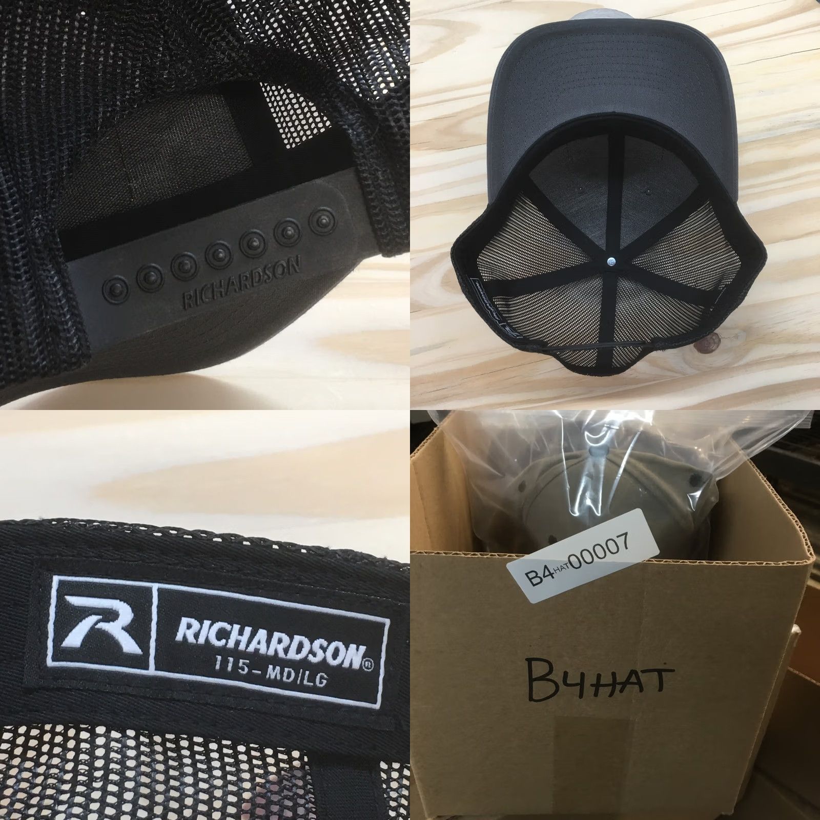 Vintage Richardson APPM Empower Trucker Hat Mens Gray M-L Curved Brim Embroidered Logo Size ONE SIZE - 8 Thumbnail