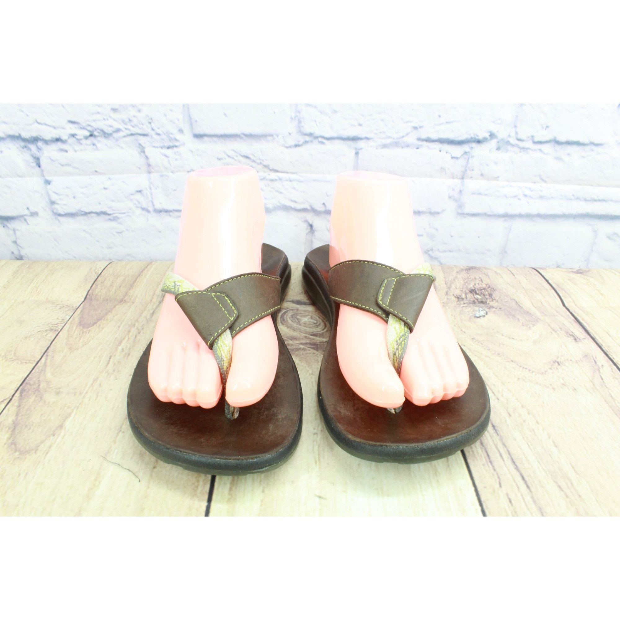 Chaco Chaco Women's Leather Flip Flop Thong Flat Sandals Size 9 Size US 9 / IT 39 - 4 Thumbnail