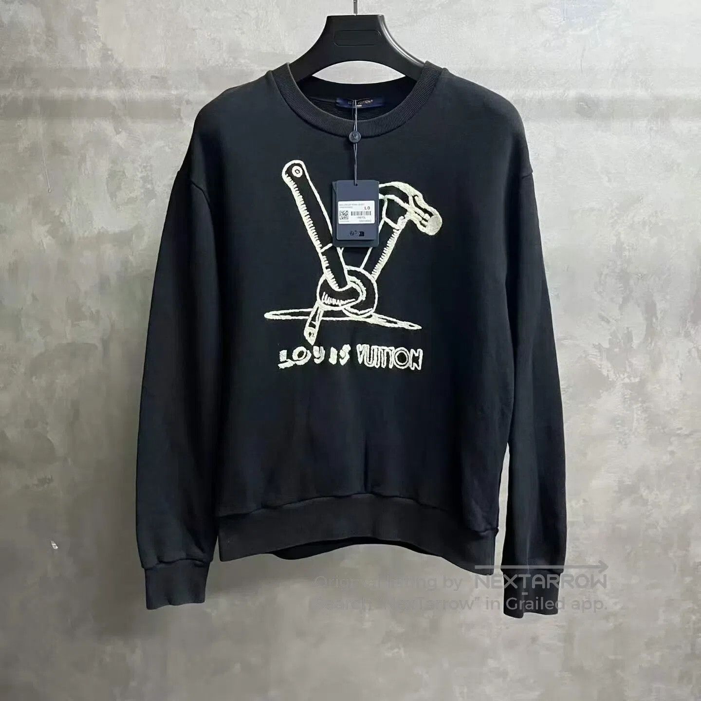 Louis Vuitton Louis Vuitton Watch pattern Long-sleeved sweater with a ho Size US L / EU 52-54 / 3 - 1 Thumbnail