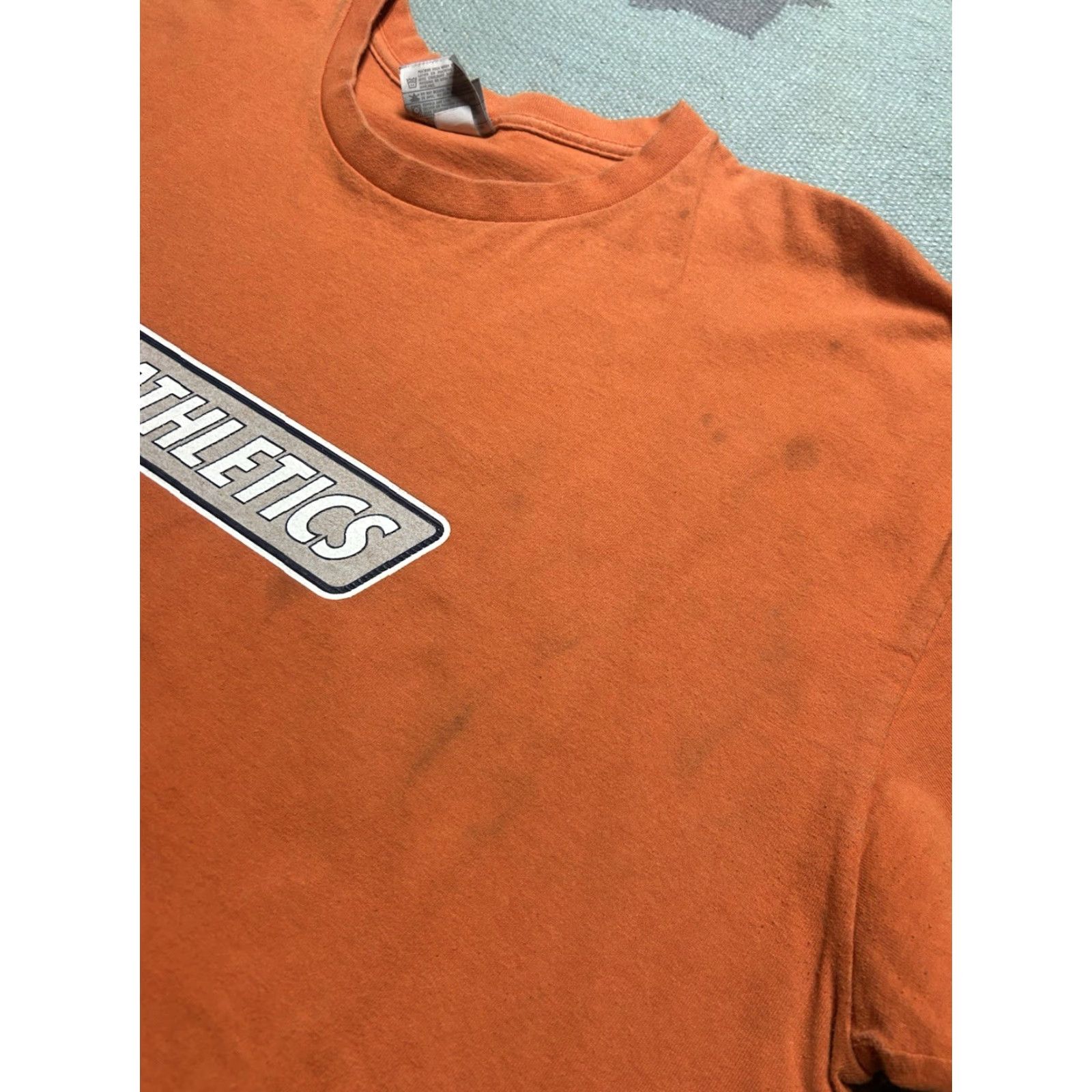 Nike VINTAGE Nike Athletics Logo T-Shirt Orange Sports Adult XXL Logo Clothing Mens Size US XXL / EU 58 / 5 - 4 Thumbnail