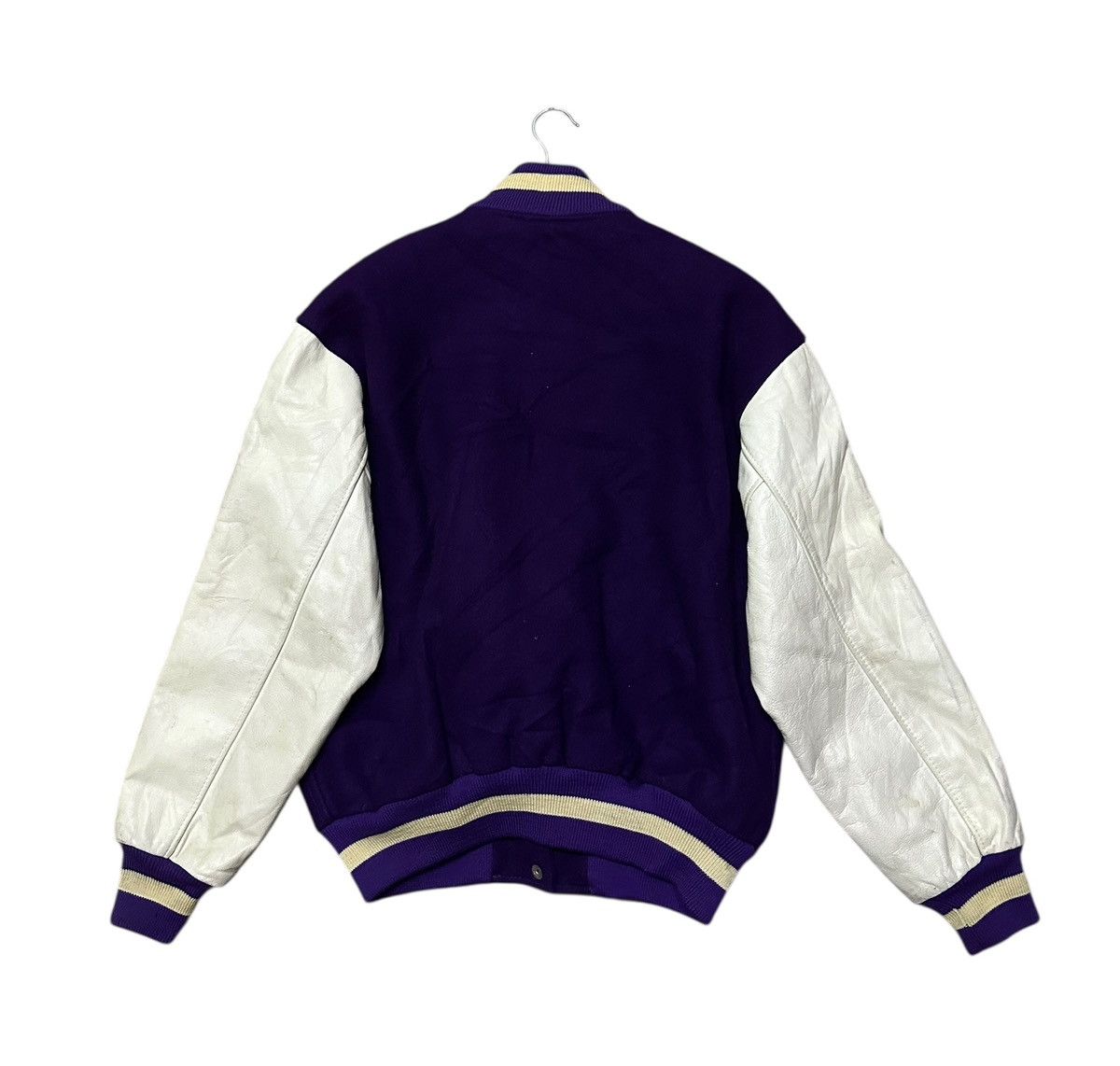 Vintage Vintage 80s washington big logo varsity jacket Size US L / EU 52-54 / 3 - 6 Thumbnail