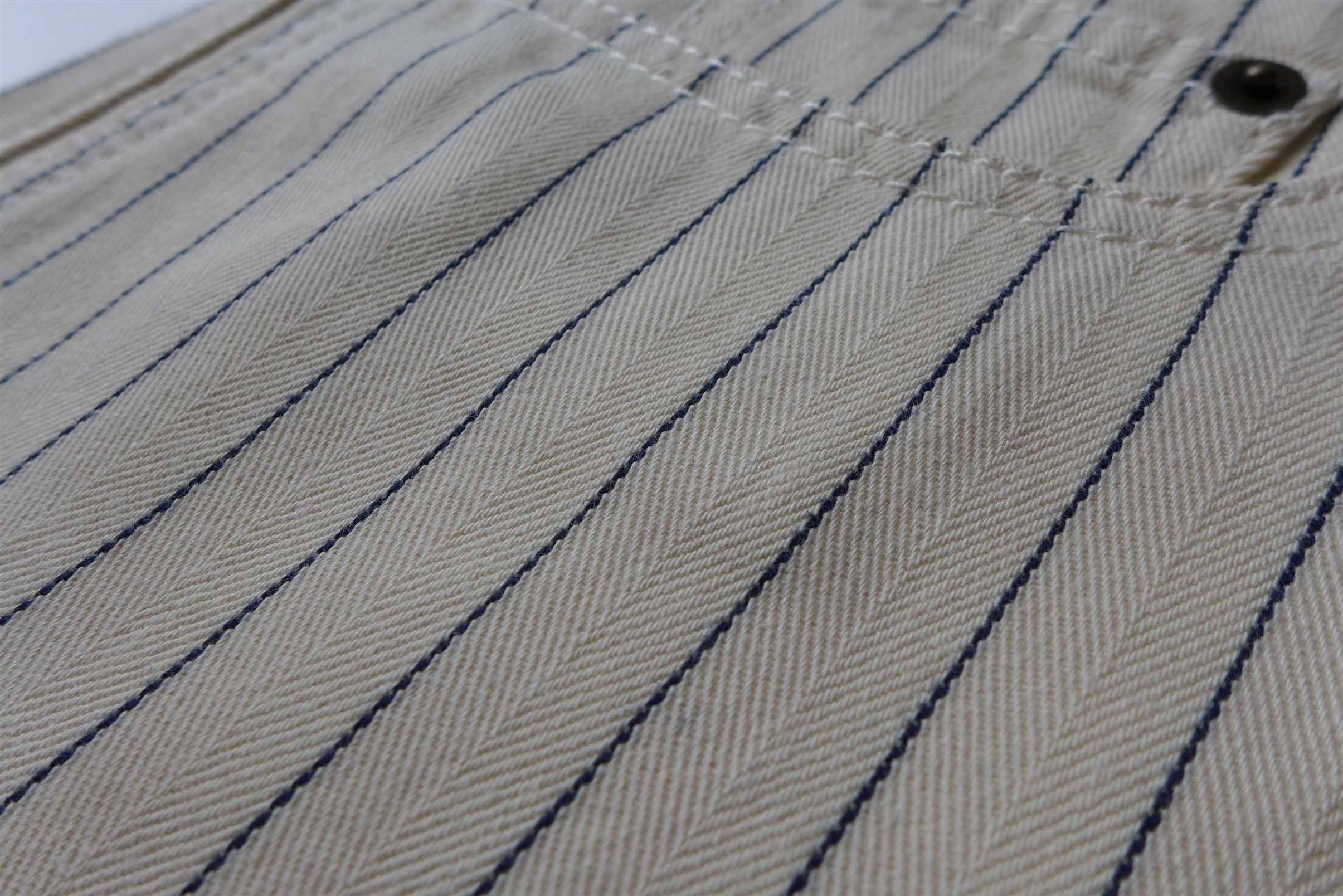 Saint Laurent Paris Saint Laurent D31 Jeans - Ecru Striped Denim Size US 32 / EU 48 - 18 Thumbnail