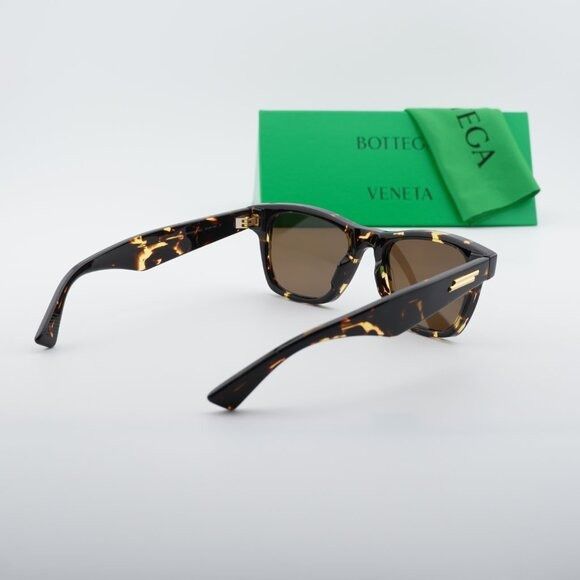 Bottega Veneta Bottega Veneta BV1120S 002 Sunglasses Havana Square Frame Size ONE SIZE - 11 Thumbnail