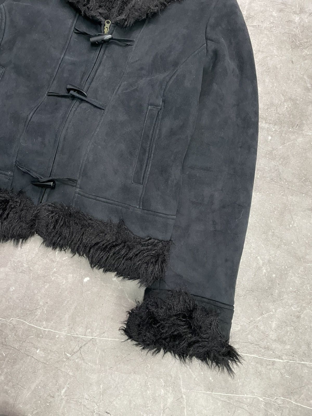 Tornado Mart Tornado Mart fur fuzzy gothic suede bomber jacket Size US M / EU 48-50 / 2 - 4 Thumbnail