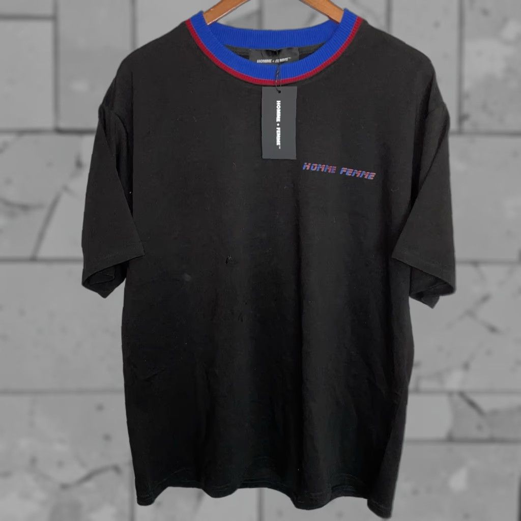Vintage VINTAGE Homme + Femme Black Cotton Graphic T-Shirt Mens Size M Size US M / EU 48-50 / 2 - 1 Thumbnail