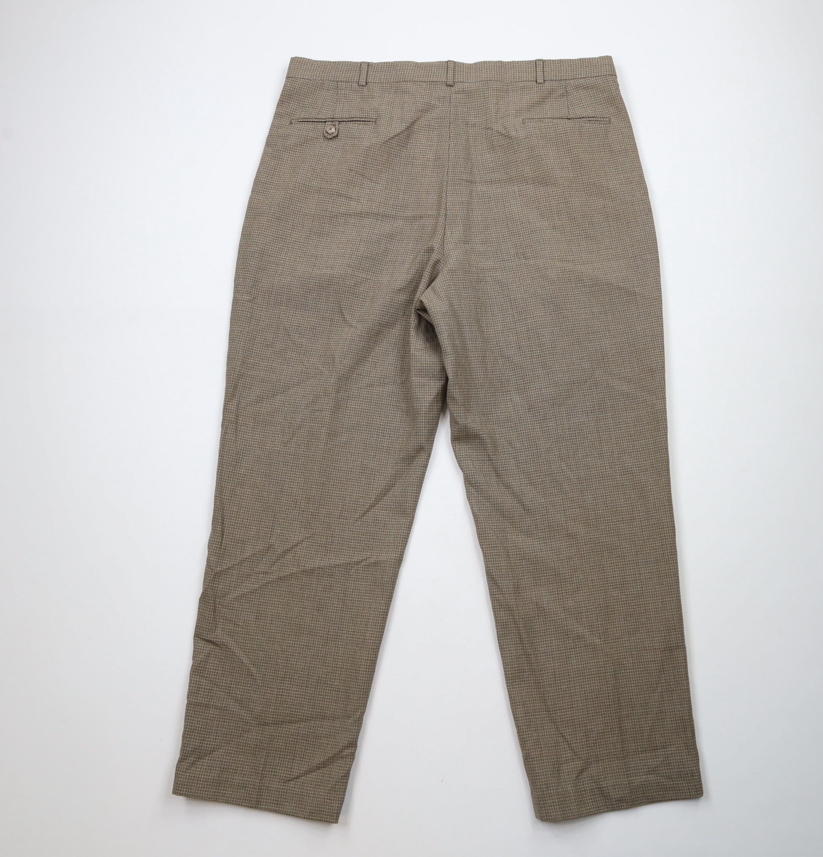Vintage Vintage 90s Streetwear Pleated Wide Leg Chino Pants Beige Size US 40 / EU 56 - 8 Thumbnail
