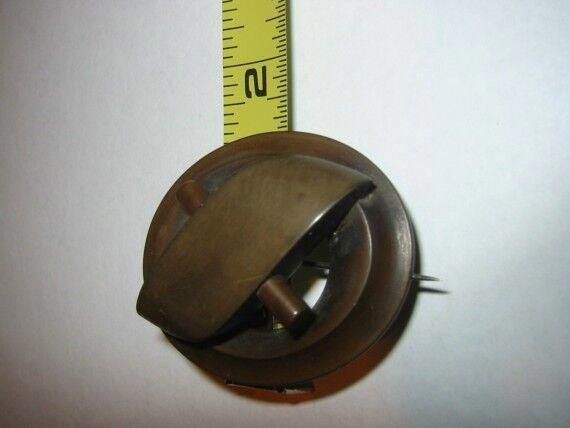 Designer Victorian Mourning Gutta Percha Brooch/Pin Size ONE SIZE - 4 Thumbnail