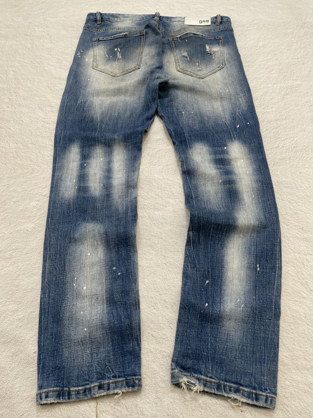 Japanese Brand 2000s Rare Distressed Denim Stonewash Slimfit Size US 34 / EU 50 - 2 Thumbnail