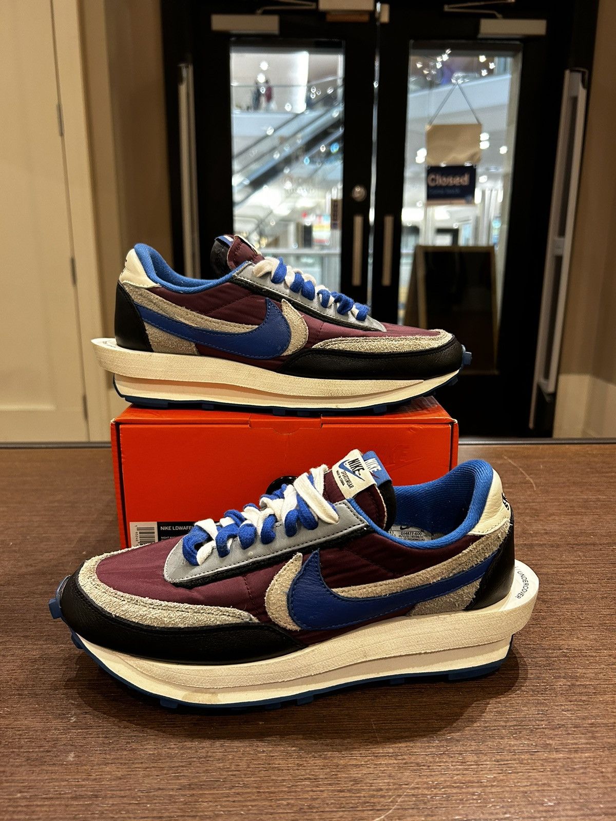Nike × Sacai × Undercover Nike LD Waffle sacai Undercover Night Maroon Team Royal Size US 7.5 / EU 40-41 - 1 Thumbnail