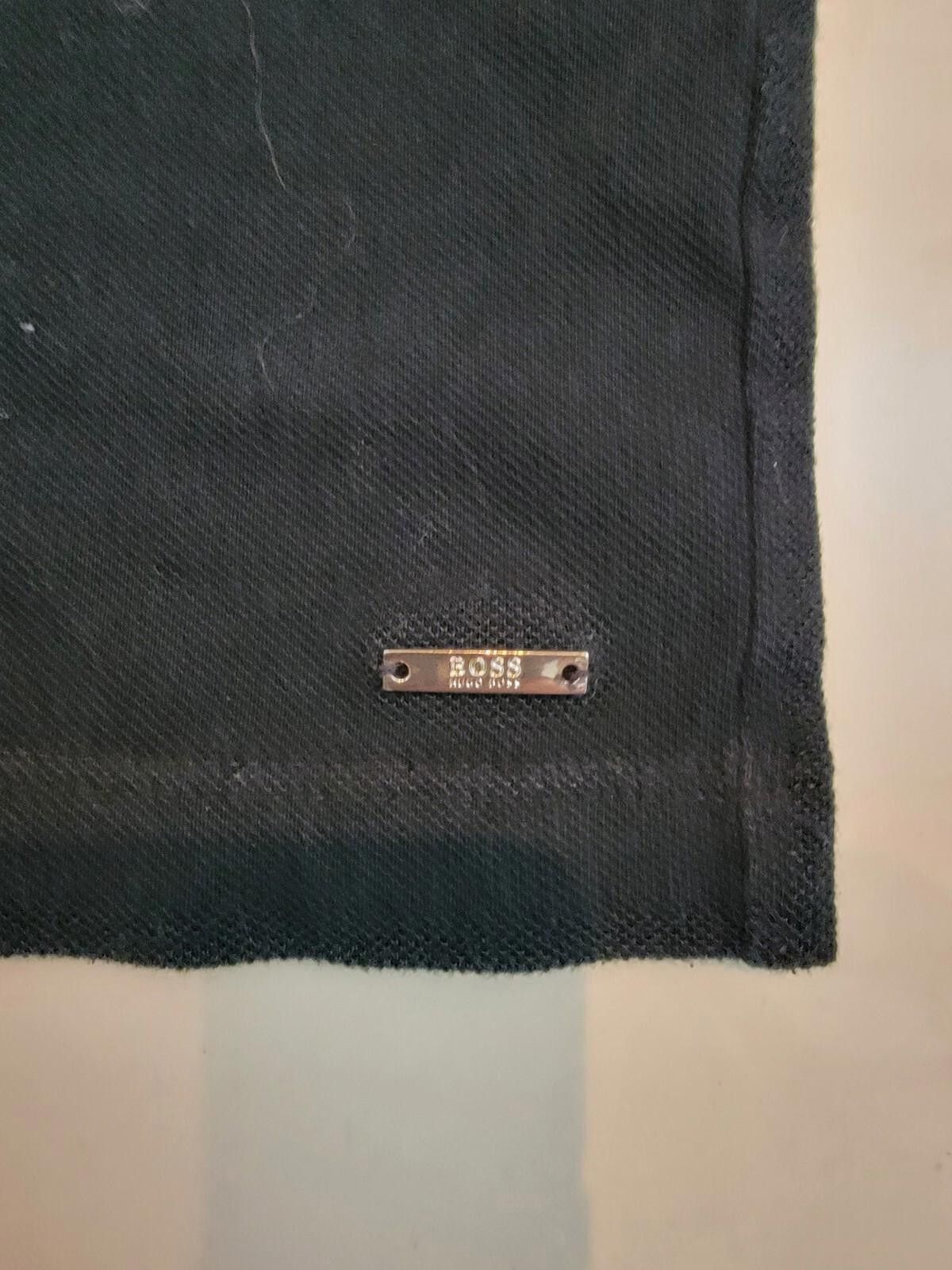 Hugo Boss Hugo Boss Mercerised Men's Polo Shirt Black Short Sleeve XL Size US XL / EU 56 / 4 - 3 Thumbnail