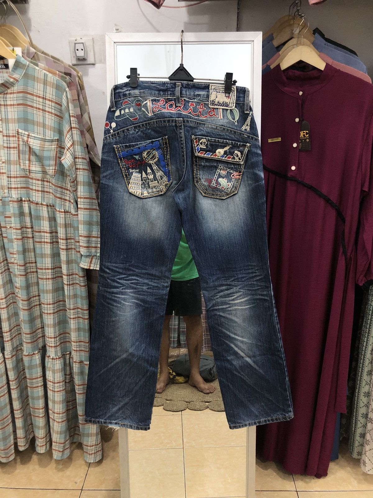 14th Addiction A travel Story from Lolita x Yoshimoto nara Denim pants Size US 31 - 1 Thumbnail