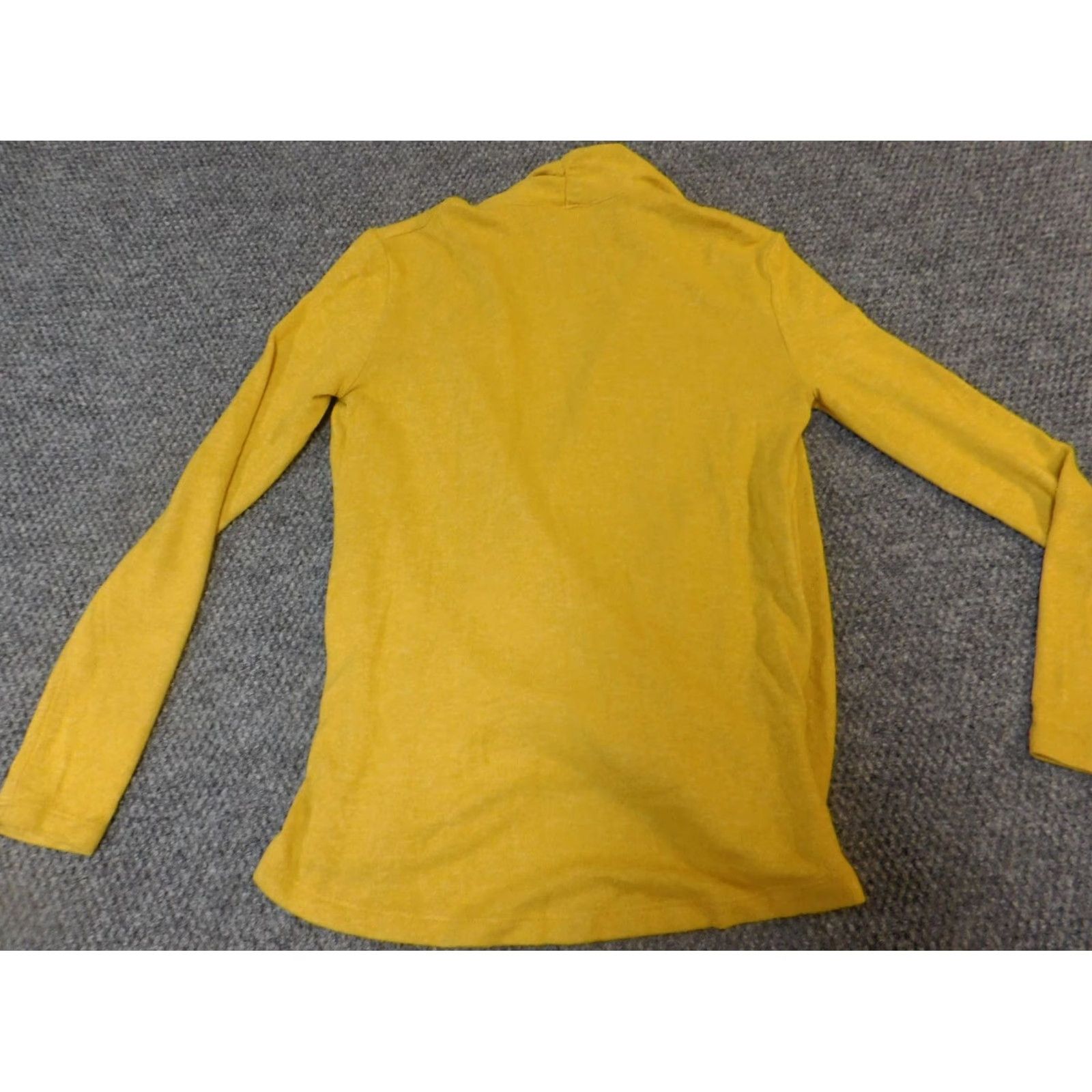 Vintage Philosophy Womens Sweater XS Yellow Pullover Round Neck Long Sleeve Cotton Knit Chunky-Stretch Embroidered Classic Fit Woolen? Size XS / US 0-2 / IT 36-38 - 7 Thumbnail