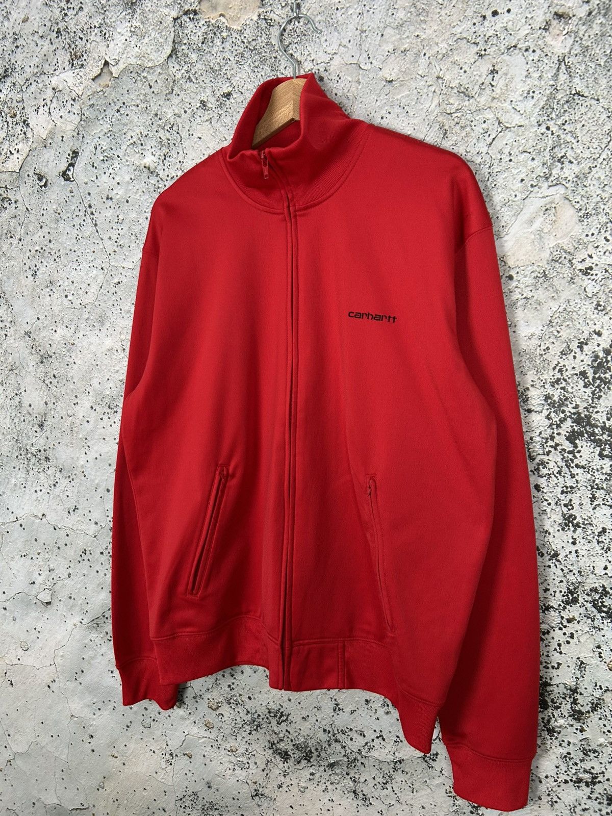 Carhartt Carhartt Warm Up Jacket Red Zip Sweatshirt Tracksuit Hype Size US XL / EU 56 / 4 - 2 Thumbnail