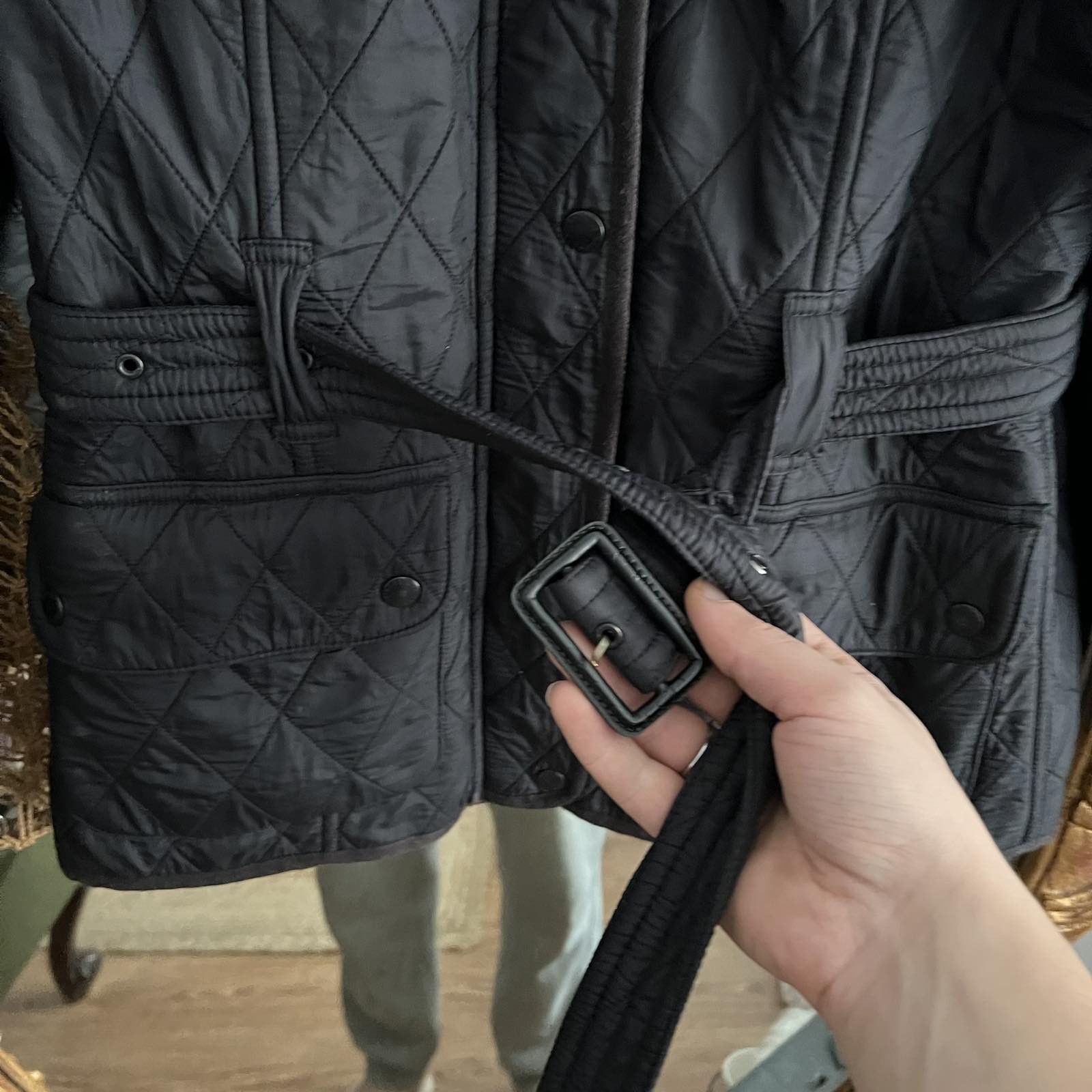 Barbour Vintage Barbour Black Quilted Jacket Size M / US 6-8 / IT 42-44 - 4 Thumbnail