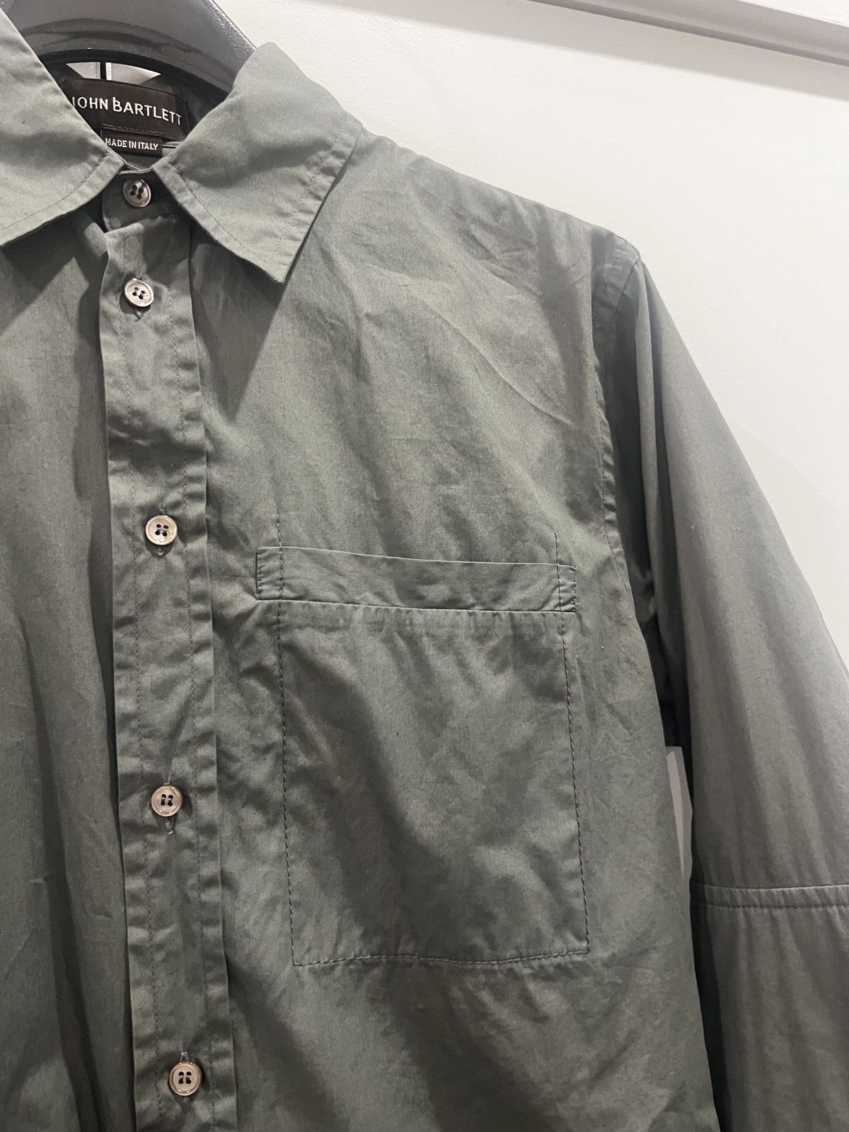 John Bartlett John Bartlett Gray Colared Shirt Size US M / EU 48-50 / 2 - 2 Thumbnail