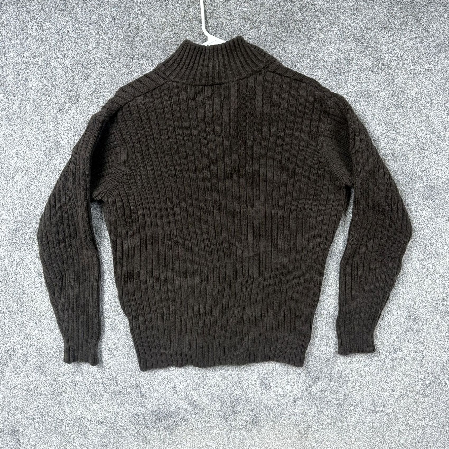 Old Navy Vintage Old Navy Sweater Mens L Brown 1/4 Zip Mock Neck Knit Earthy Gorpcore Size US L / EU 52-54 / 3 - 7 Thumbnail