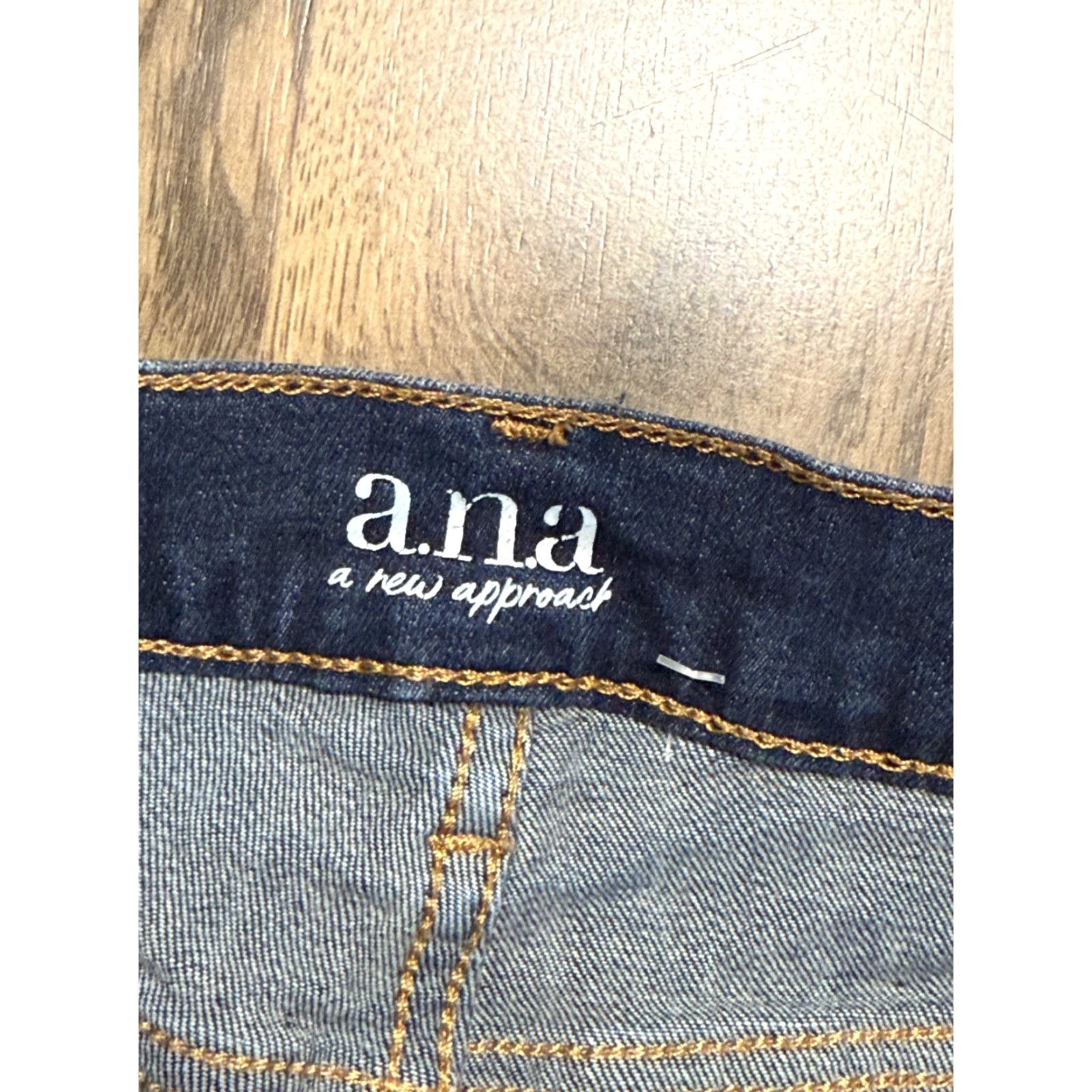 Vintage a.n.a Jeans Women's 2 Blue Denim High Rise Skinny Jeans 38" Inseam 28" Stretch Regular Vintage: No Size 26" / US 2 / IT 38 - 4 Thumbnail