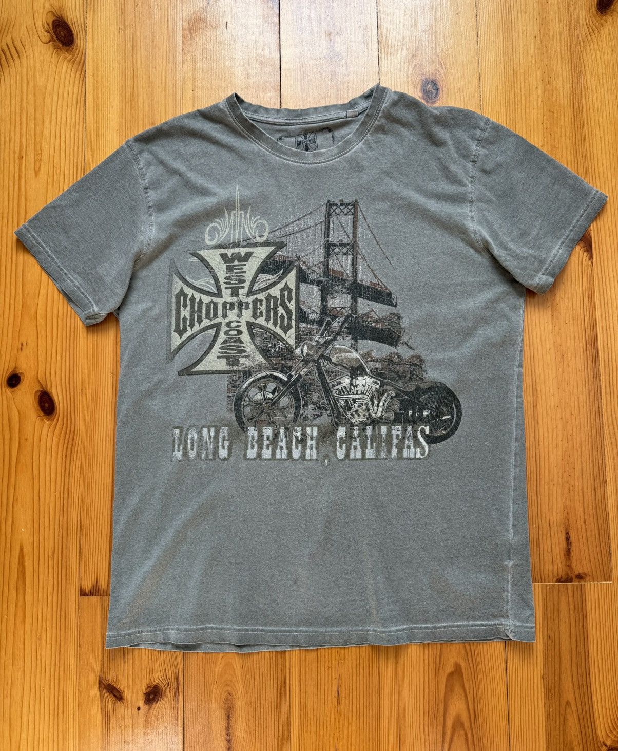 West Coast Choppers WCC West Coast Choppers Vintage Logo Grey T-Shirt Size L Size US L / EU 52-54 / 3 - 1 Thumbnail