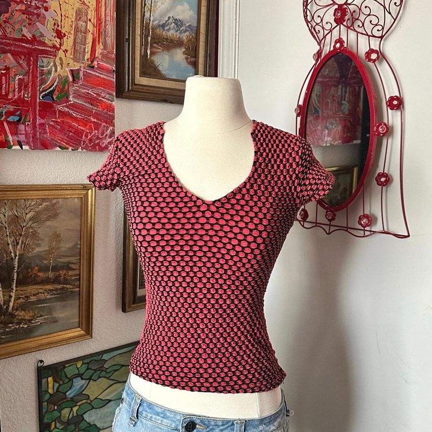Other out pink black patterned short sleeve shirt Size S / US 4 / IT 40 - 1 Thumbnail