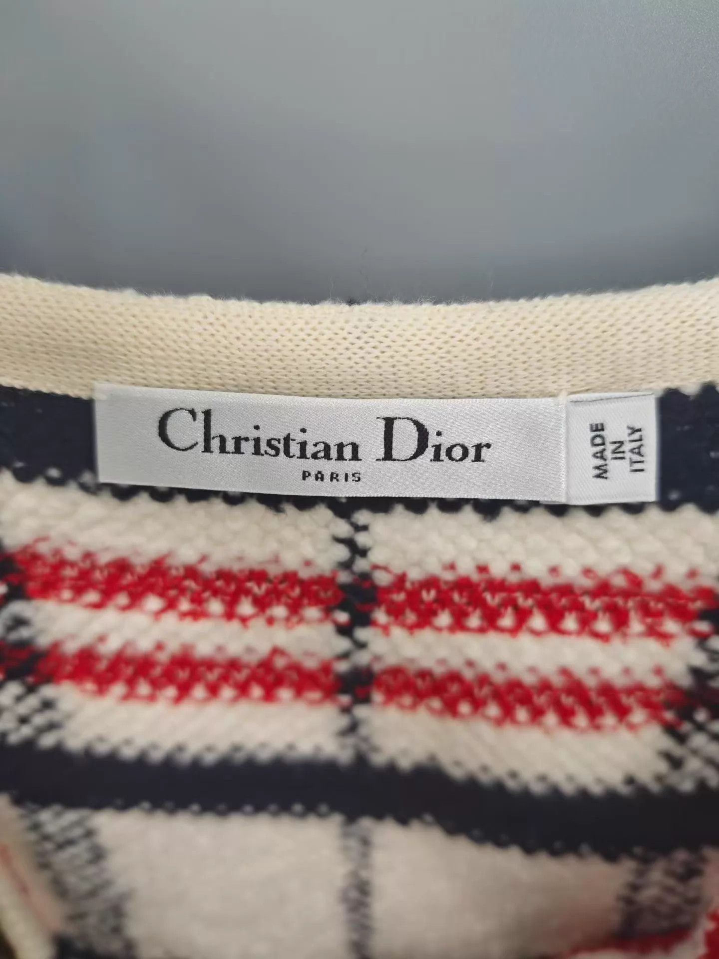 Dior Dior women's all-over check knit cami dress 38 99 Size S / US 4 / IT 40 - 3 Thumbnail