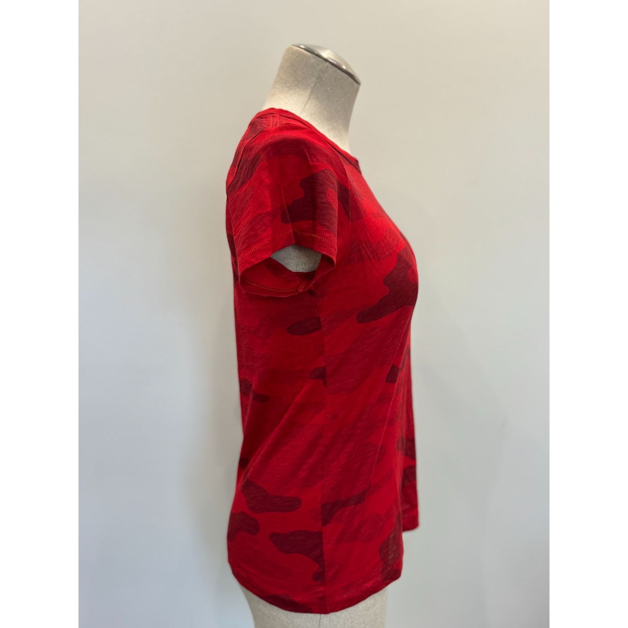Rag & Bone Rag & Bone Camo Tee in Red Size XS Size XS / US 0-2 / IT 36-38 - 4 Thumbnail