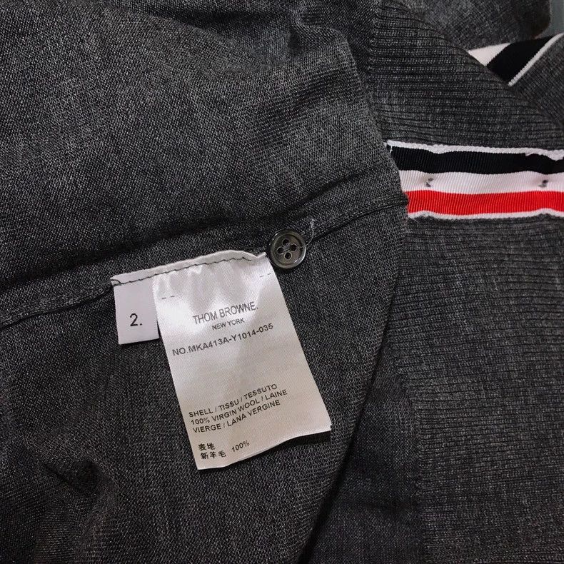 Thom Browne Thom Browne Knitted cardigan with high collar Size US M / EU 48-50 / 2 - 7 Thumbnail