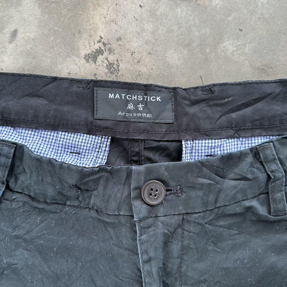 Japanese Brand × Vintage Vintage Matchstick Argus Black Casual Trousers Pants Size US 34 / EU 50 - 5 Thumbnail