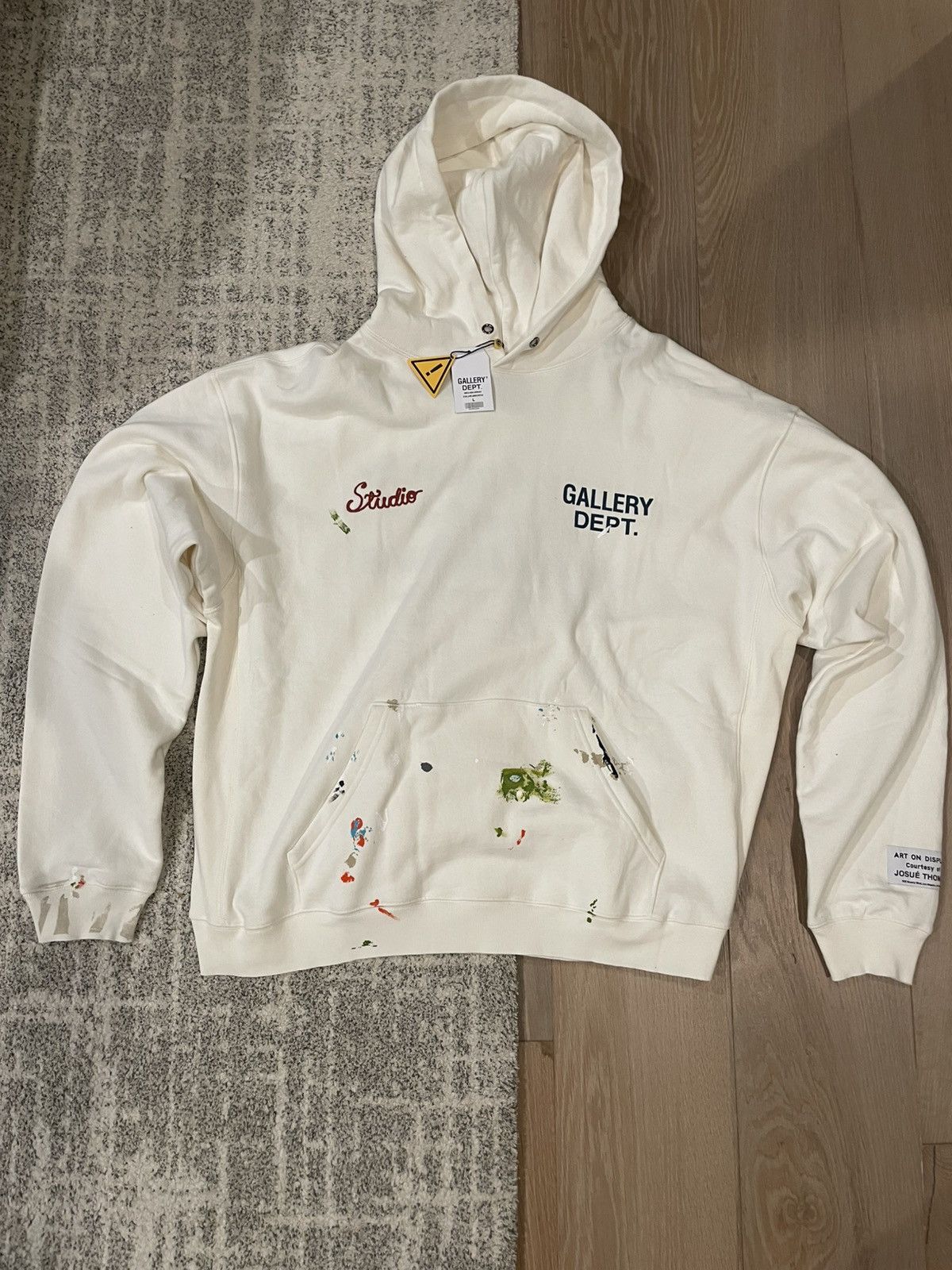 Gallery dept. white studio hoodie size large