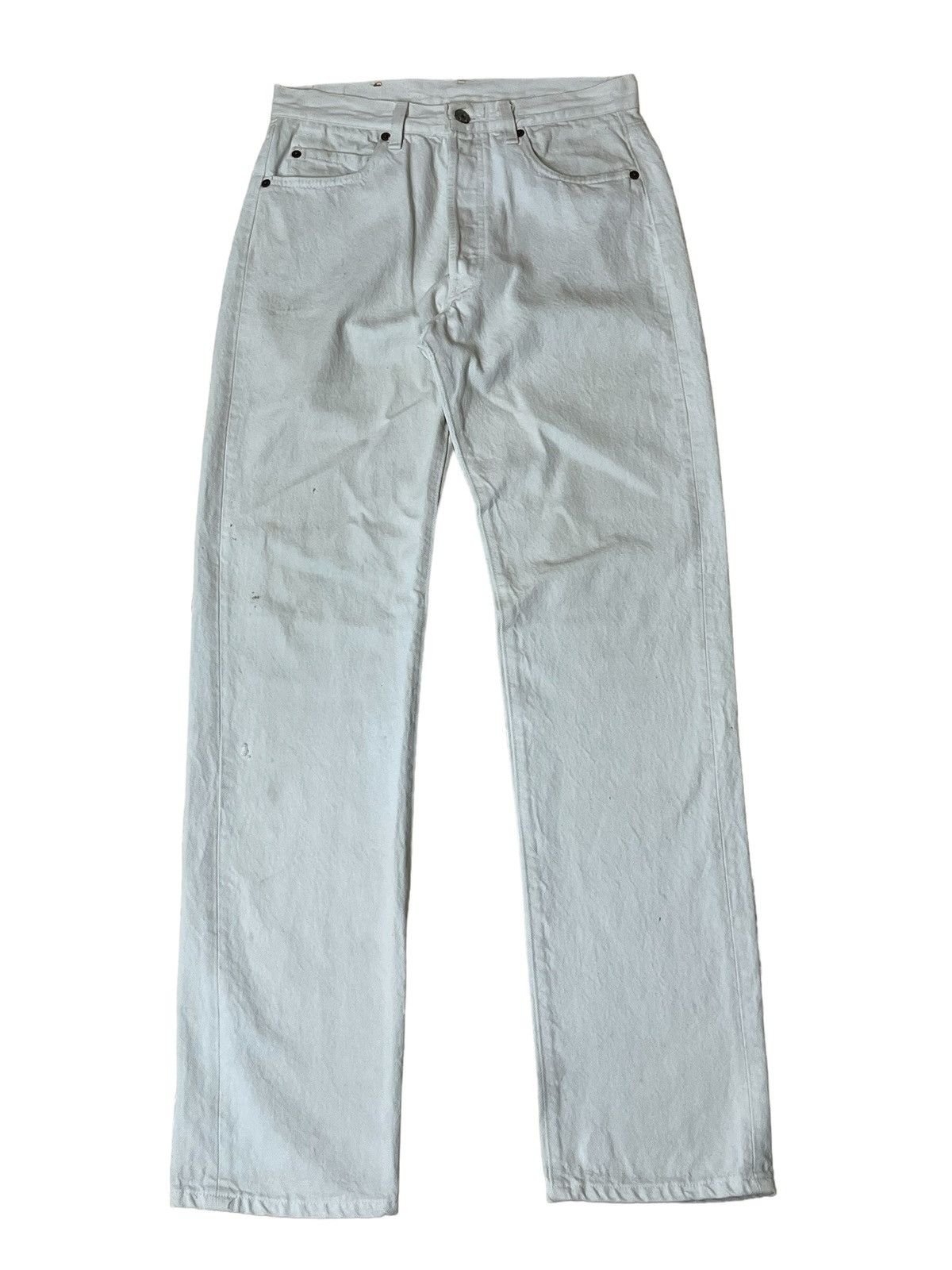 Levi's VINTAGE 80s LEVI’S 501-0651 MADE IN USA WHITE JEANS Size US 29 - 2 Thumbnail