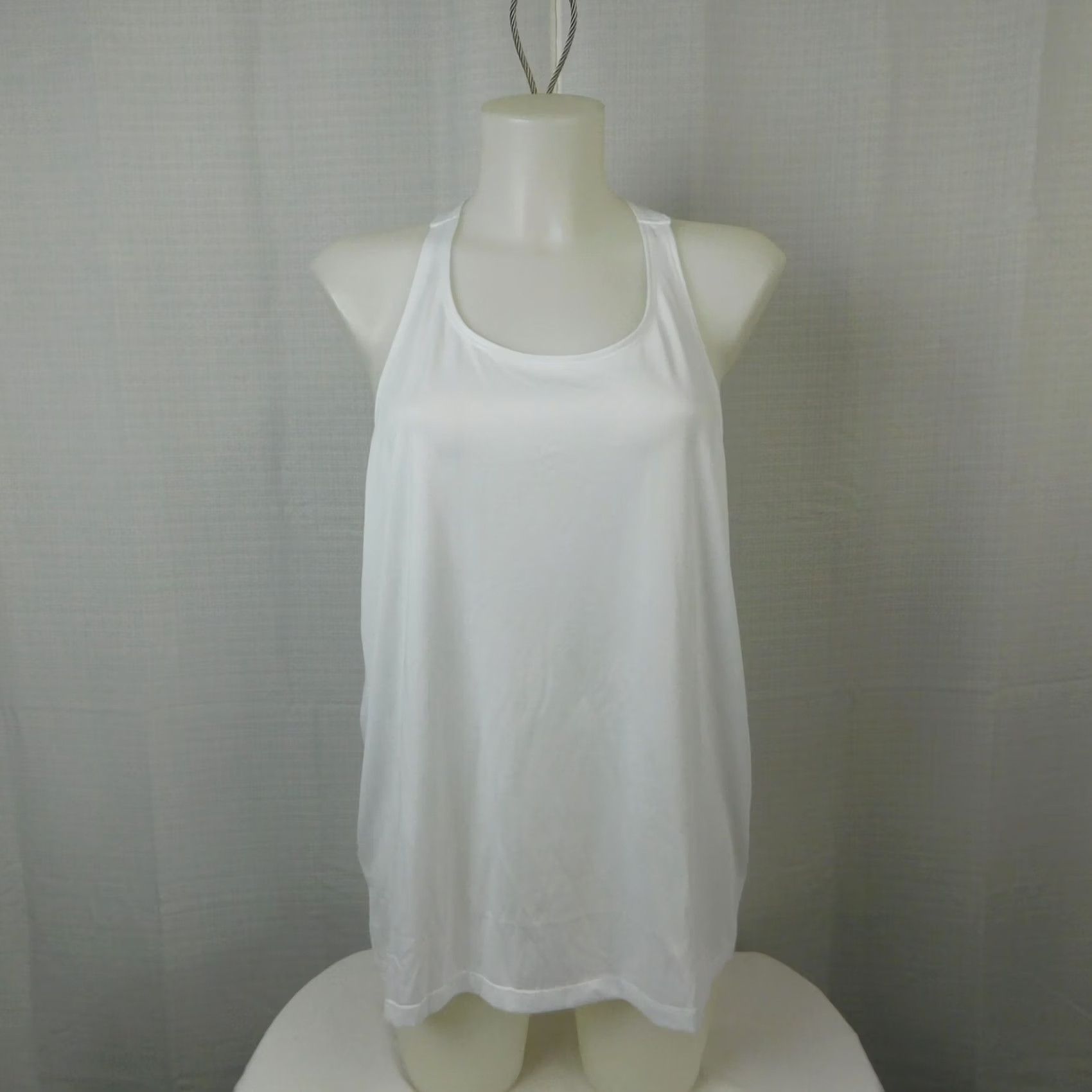 Vintage Ideology Women's Rainbow Ombre Racerback Tank Top L White Sleeveless Scoop Neck Casual Gym & Training Size L / US 10 / IT 46 - 3 Thumbnail