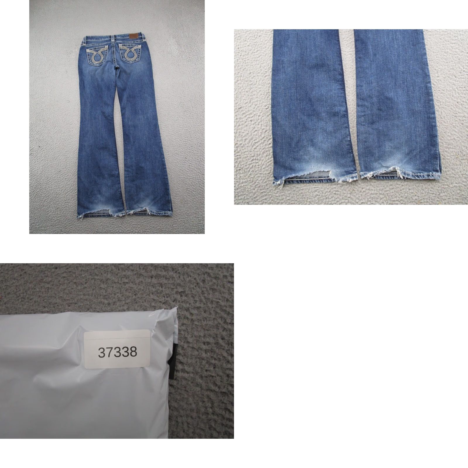 Denime BIG STAR Maddie Bootcut Jeans Women Regular 28 Blue Denim Stretch 5-Pocket Read Vintage No Size 28" / US 6 / IT 42 - 9 Thumbnail