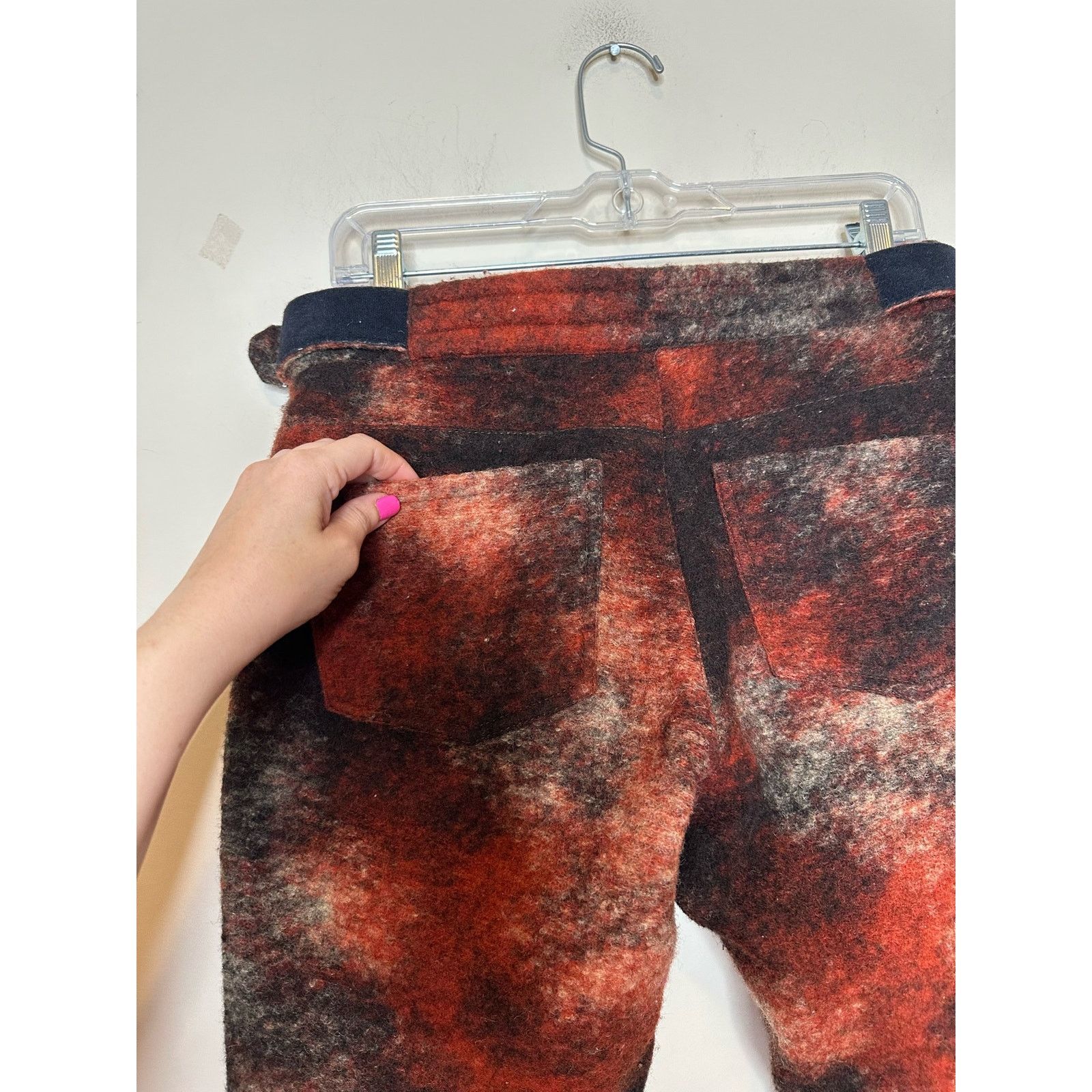 Misbhv MISBHV red rust wool blend tactical moto pants size small Size 32" / US 10 / IT 46 - 9 Thumbnail