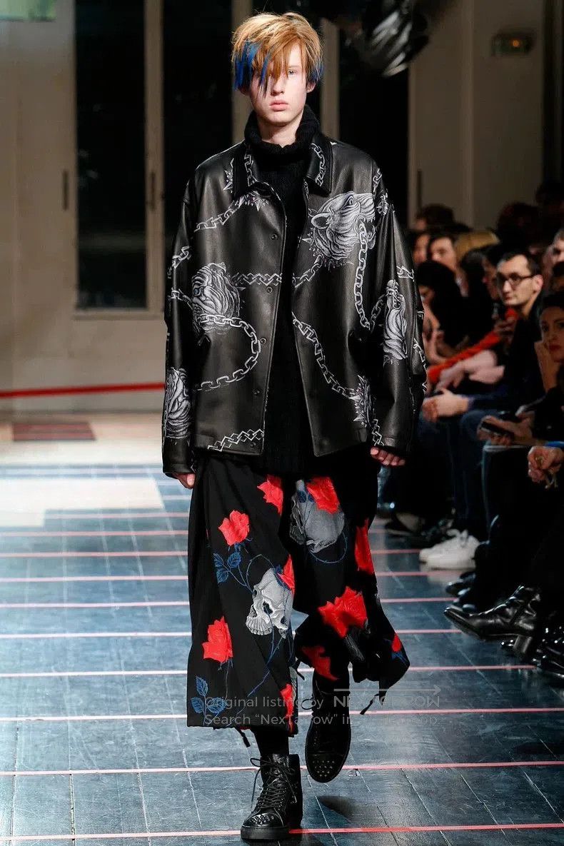 Yohji Yamamoto yohji yamamoto graphic leather jacket. Size US L / EU 52-54 / 3 - 6 Thumbnail