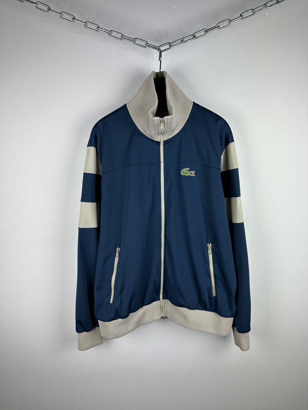 Lacoste × Vintage Vintage Y2K Lacoste Chemice Retro Zip Track Top Size US M / EU 48-50 / 2 - 1 Thumbnail