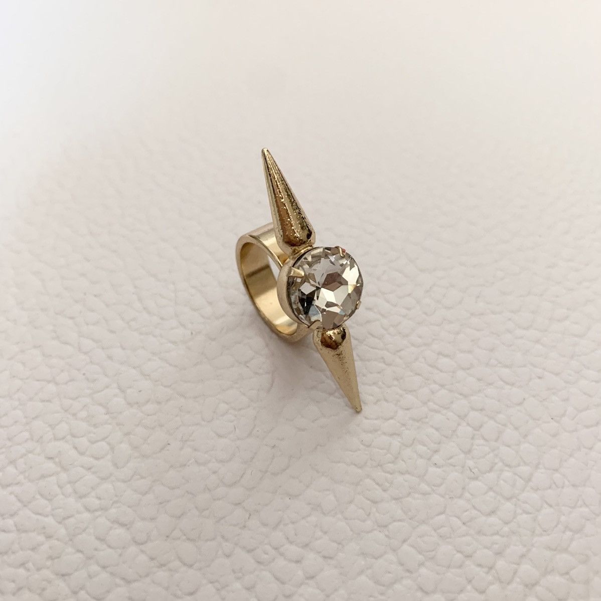 Jewelry Double spike crystal ring Size ONE SIZE - 8 Thumbnail