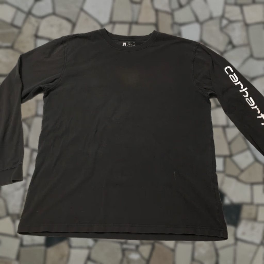 Carhartt Carhartt Shirt Black 2XL Long Sleeve Cotton Crew Neck Loose Fit Masculine Vintage No N/A Size US XXL / EU 58 / 5 - 1 Thumbnail