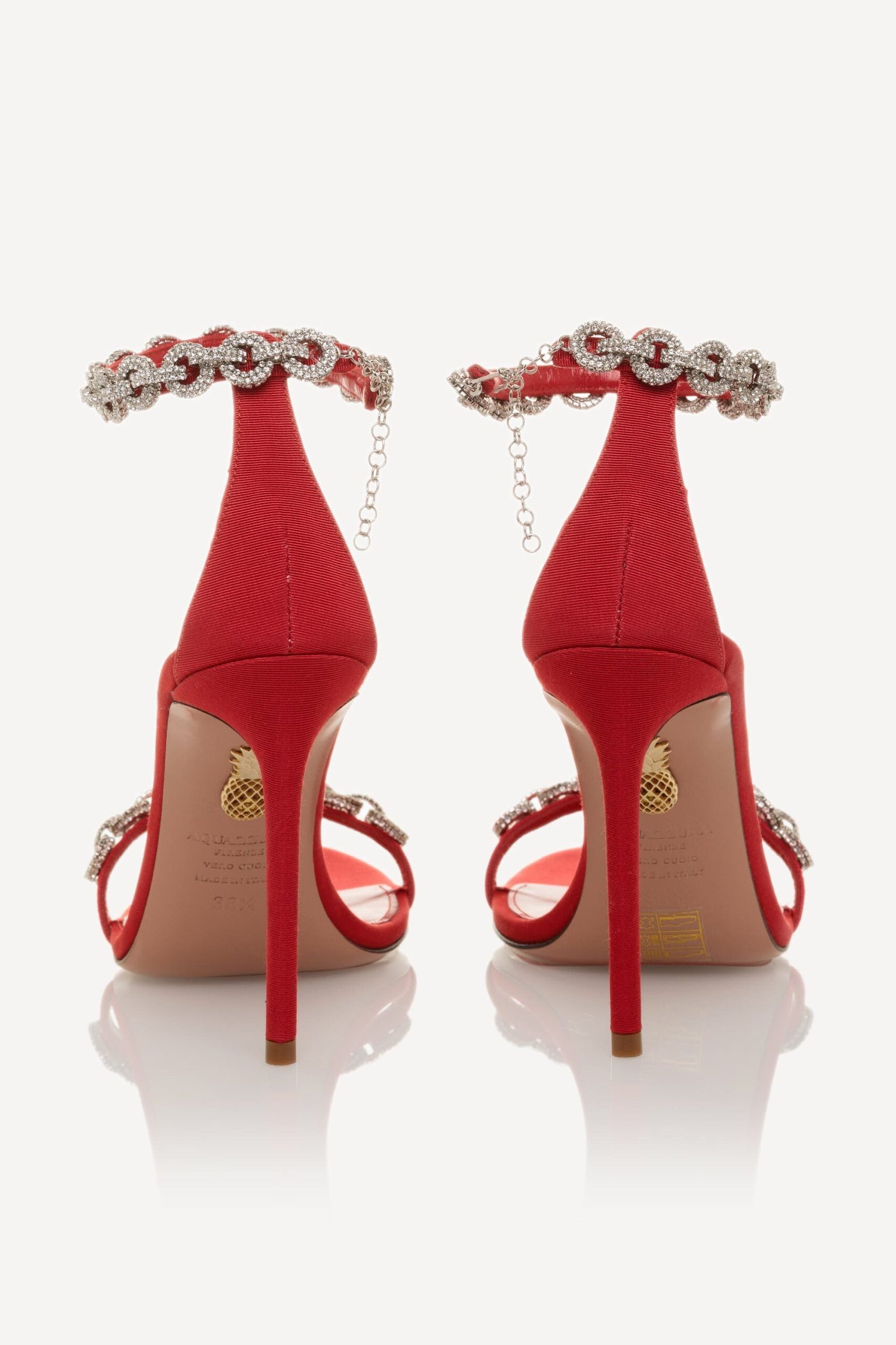 Aquazzura o1srvl11e1024 Heel in Red Size US 10 / IT 40 - 3 Thumbnail