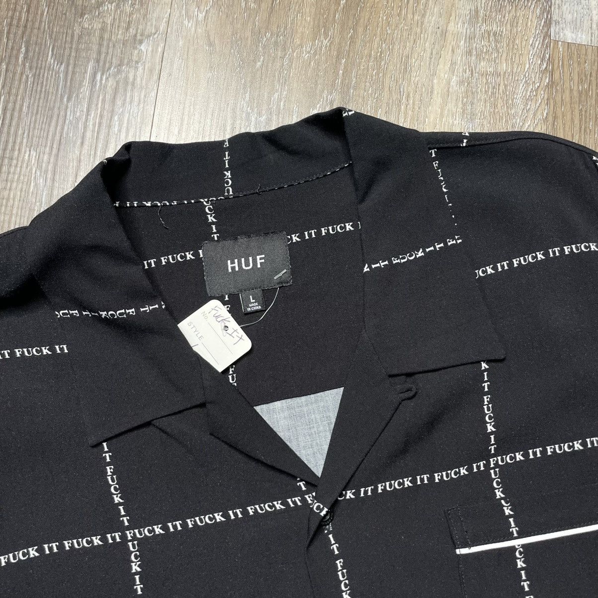 Huf HUF F*ck It Button Up Plaid Shirt Mens Large Summer Party Size US L / EU 52-54 / 3 - 5 Thumbnail