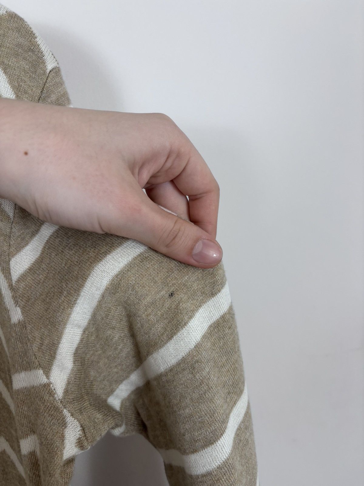 Gudrun Sjoden Gudrun Sjoden Women’s Beige Geometric Knit Cardigan Sweater Size L / US 10 / IT 46 - 22 Thumbnail