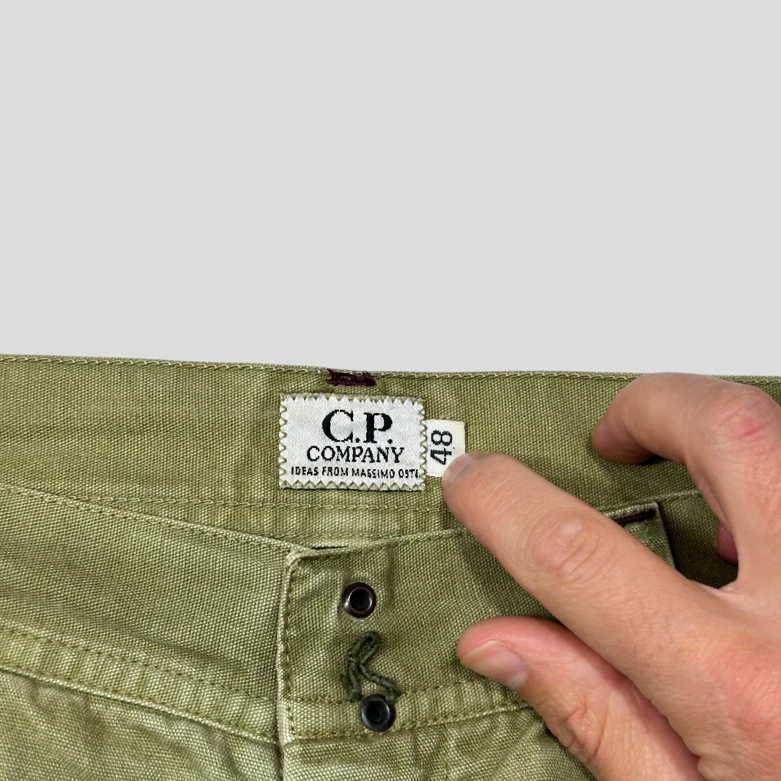 C.P. Company CP Company 1992 Ideas Massimo Osti Green Logo Trousers - 31 Size US 31 - 7 Thumbnail