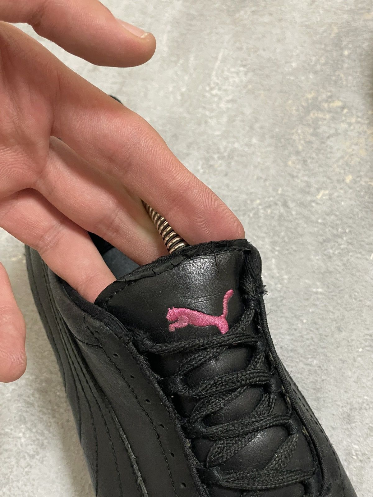 Puma Puma Y2K Big Cat Black-Pink Racing Flat Trainers Shoes Size US 7.5 / IT 37.5 - 10 Thumbnail