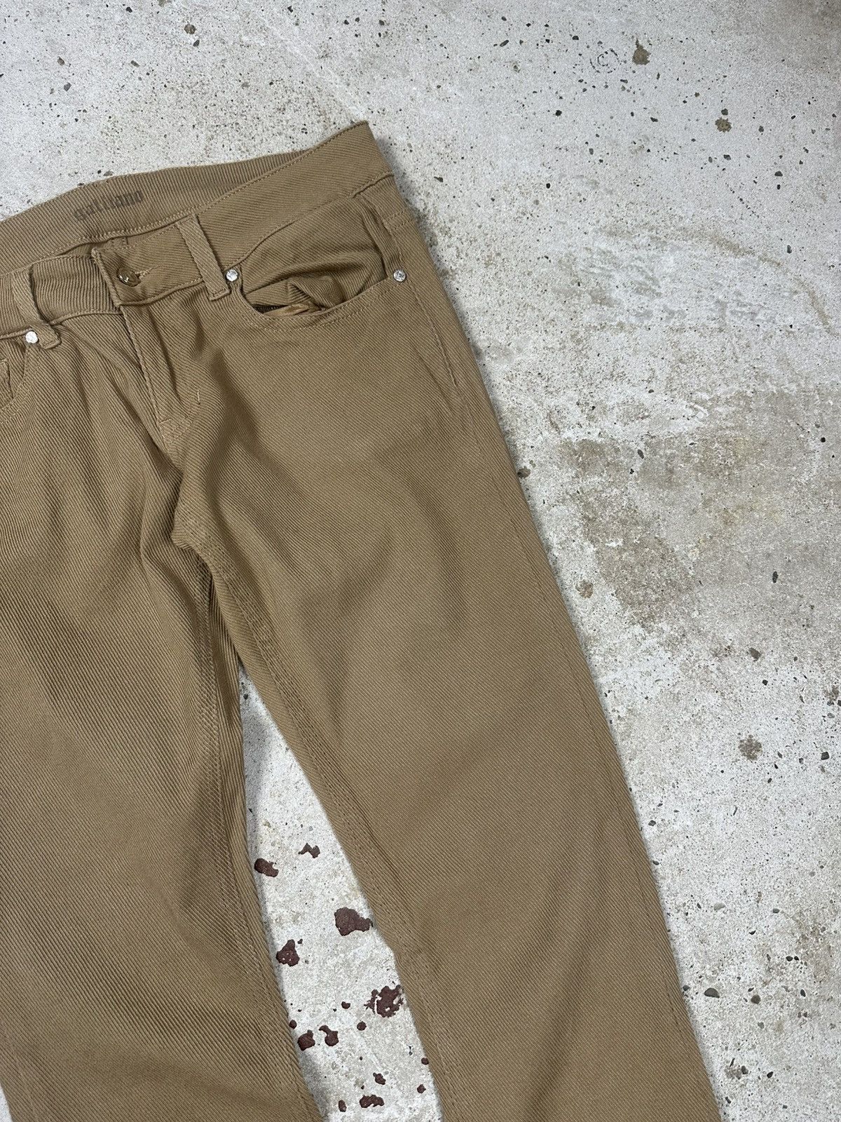 John Galliano Galliano Beige Tan Corduroy Pants Size 28" / US 6 / IT 42 - 6 Thumbnail