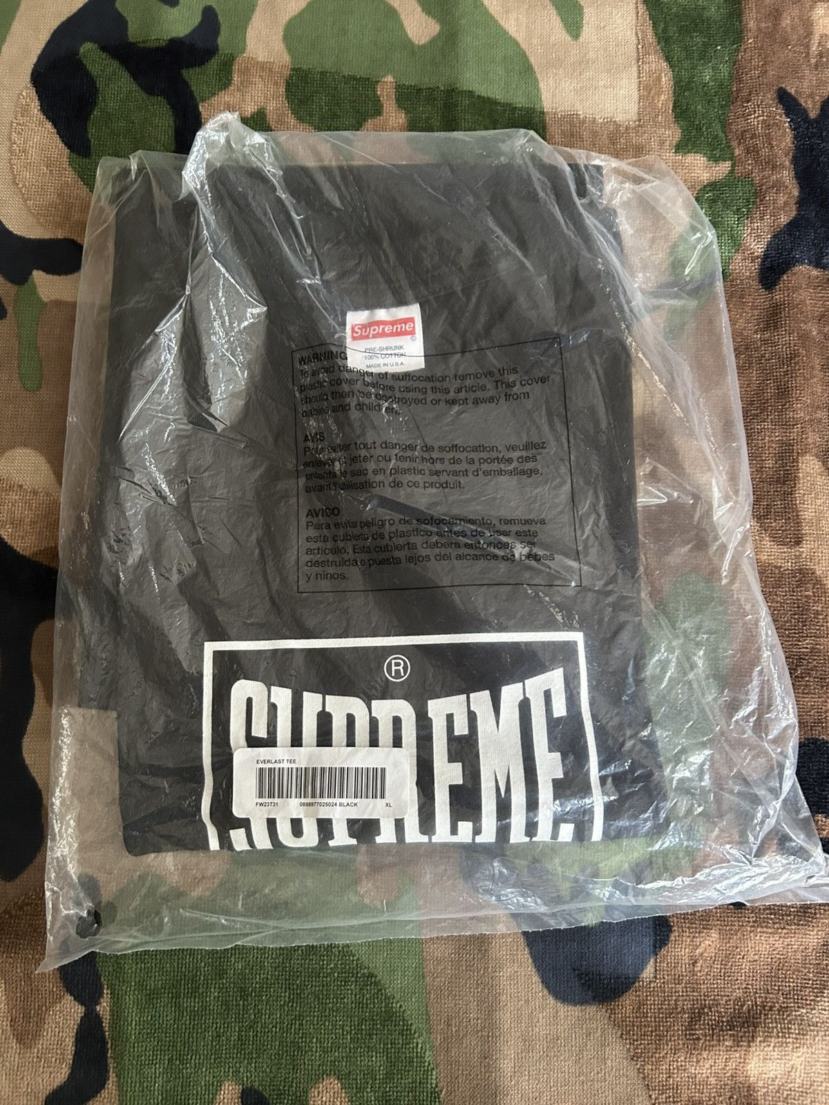Supreme Supreme Warm Up / Everlast Tee Black XL FW23 Size US XL / EU 56 / 4 - 2 Thumbnail