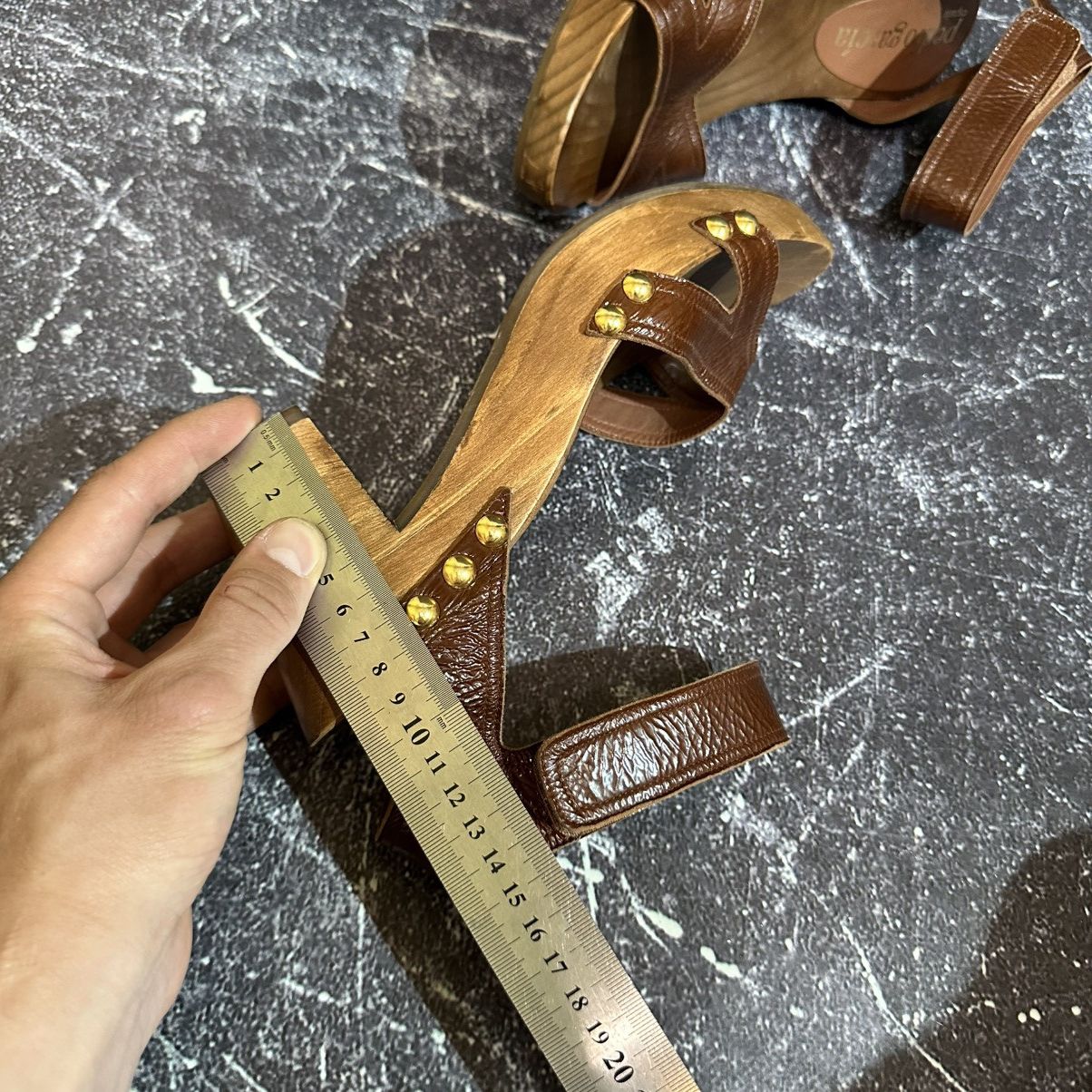 Pedro Garcia Pedro Garcia Wedge Women’s Leather Sandals Heels Size 40 Size US 10 / IT 40 - 15 Thumbnail