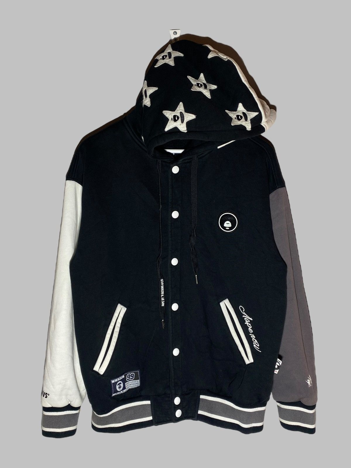 Aape Aape by A Bathing Ape Bape Hooded Varsity Jacket Size US M / EU 48-50 / 2 - 1 Thumbnail