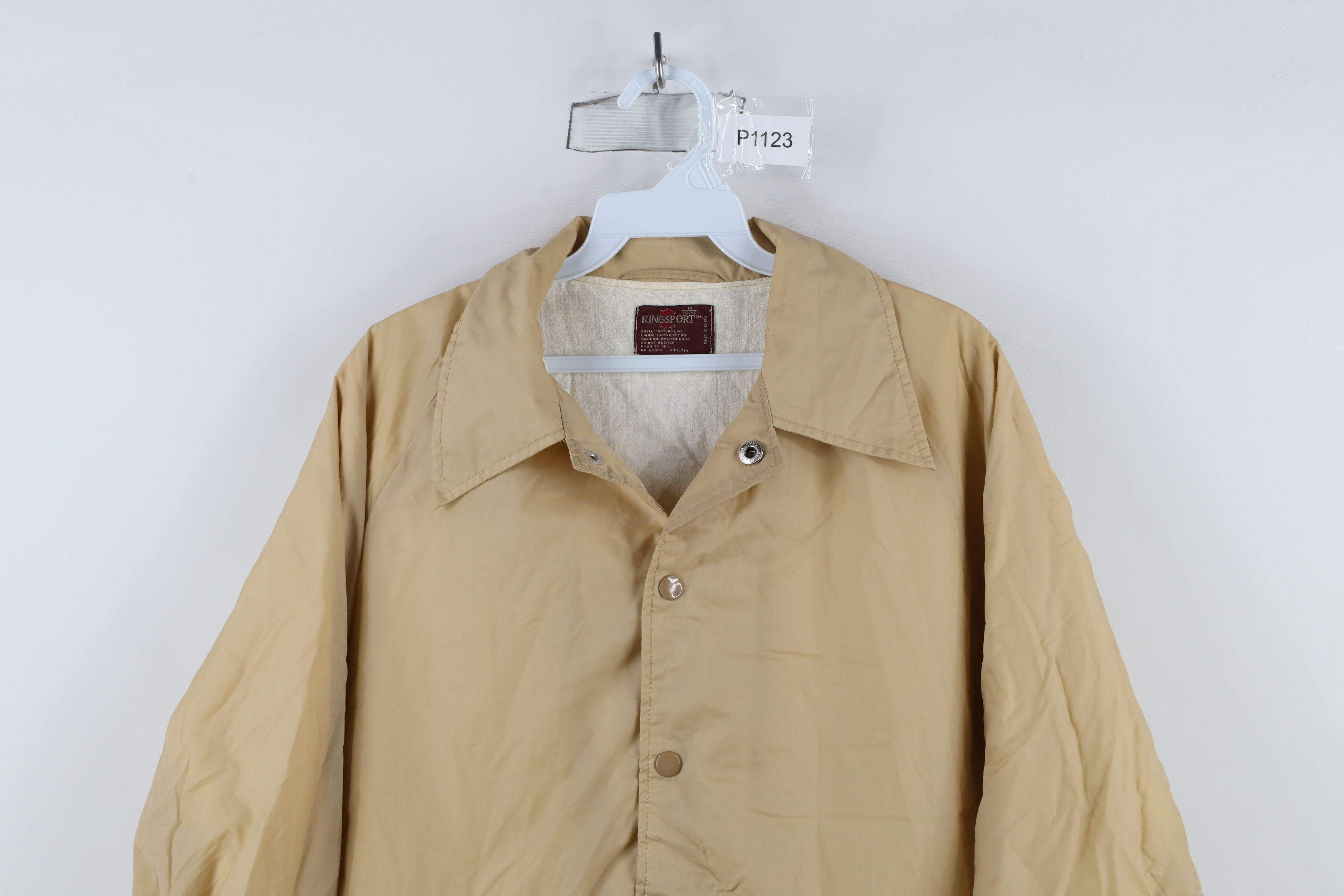 Vintage Vintage 70s Streetwear Coaches Windbreaker Jacket Beige Size US M / EU 48-50 / 2 - 2 Thumbnail