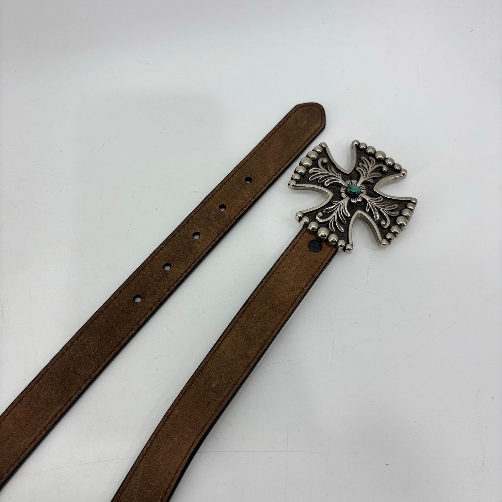 Other 3-D Belt Co. Women's Belt Large Skinny Western Cowgirl Brown Size ONE SIZE - 8 Thumbnail